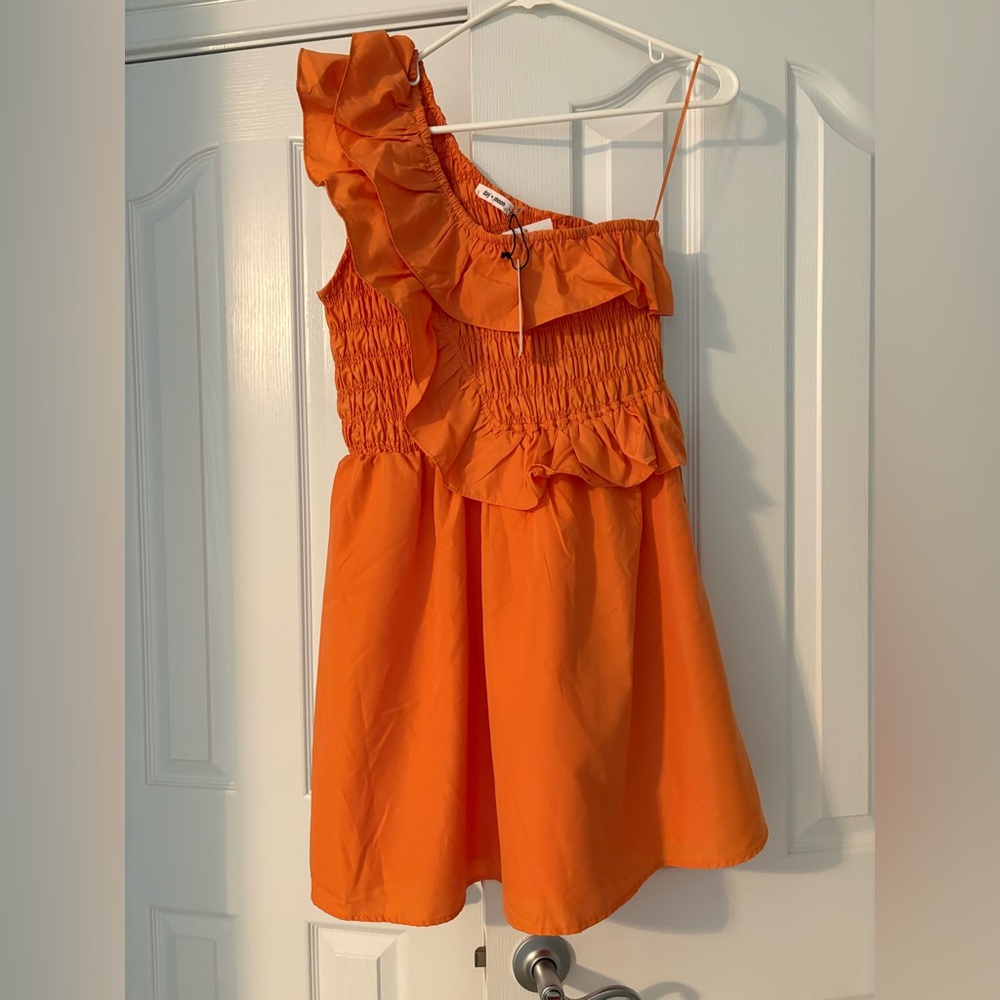 NWT Day+Moon One-Shoulder Ruffle Dress - Picture 4 of 6